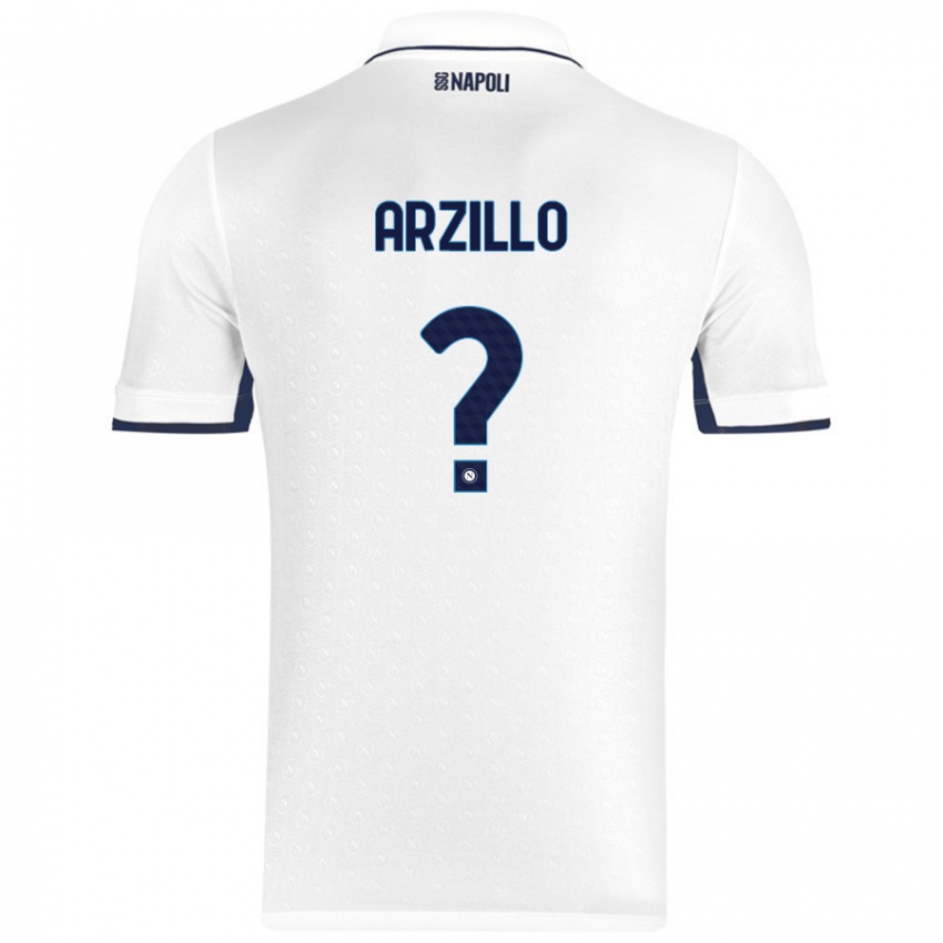 Criança Camisola Antonino Arzillo #0 Azul Real Branco Alternativa 2024/25 Camisa