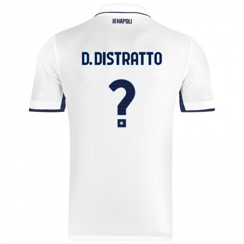 Criança Camisola Donato Distratto #0 Azul Real Branco Alternativa 2024/25 Camisa