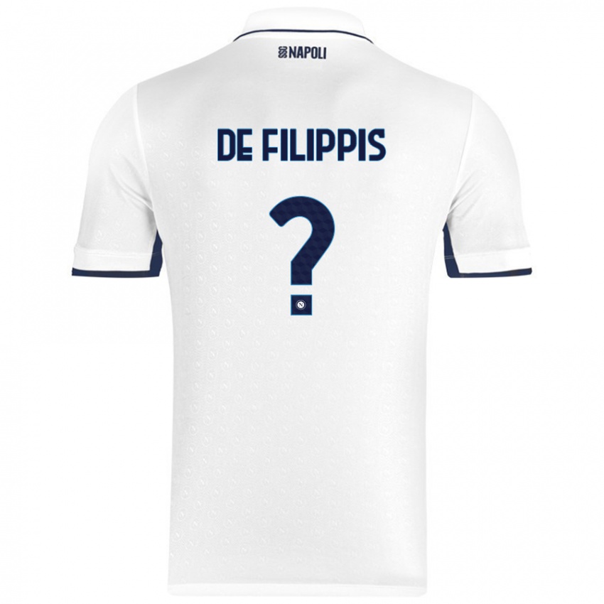 Criança Camisola Antonio De Filippis #0 Azul Real Branco Alternativa 2024/25 Camisa