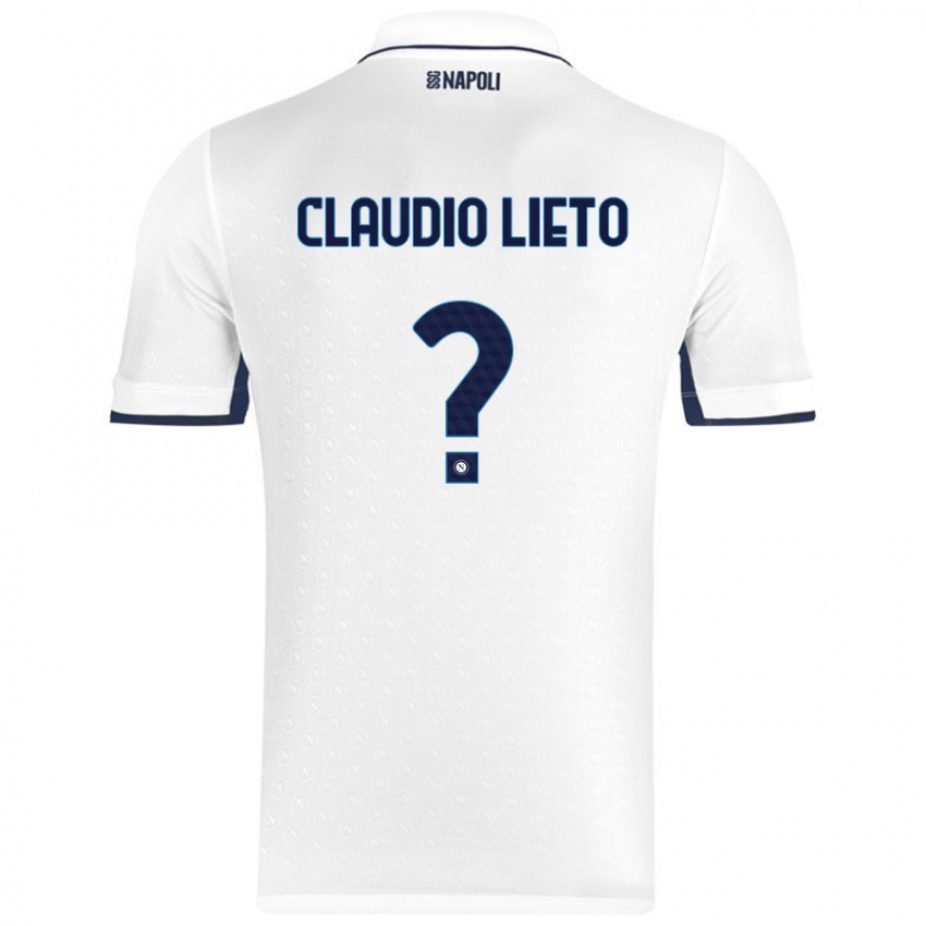 Criança Camisola Claudio Lieto #0 Azul Real Branco Alternativa 2024/25 Camisa