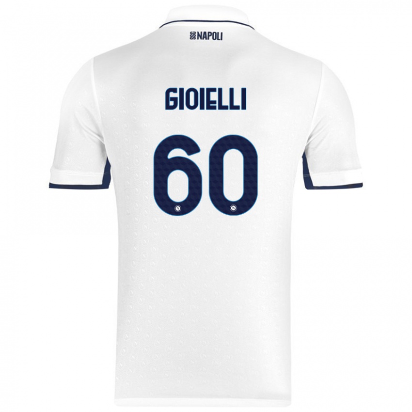 Criança Camisola Francesco Gioielli #60 Azul Real Branco Alternativa 2024/25 Camisa