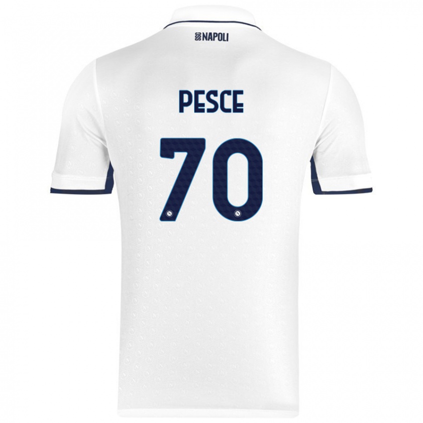 Criança Camisola Antonio Pesce #70 Azul Real Branco Alternativa 2024/25 Camisa