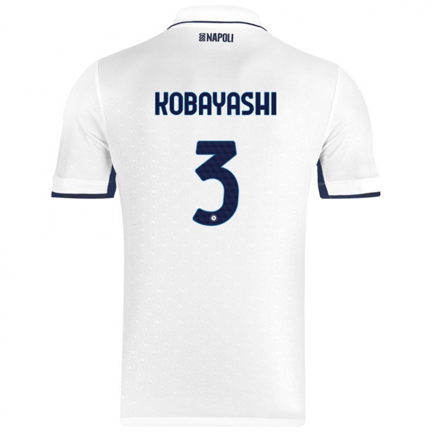 Criança Camisola Miharu Kobayashi #3 Azul Real Branco Alternativa 2024/25 Camisa