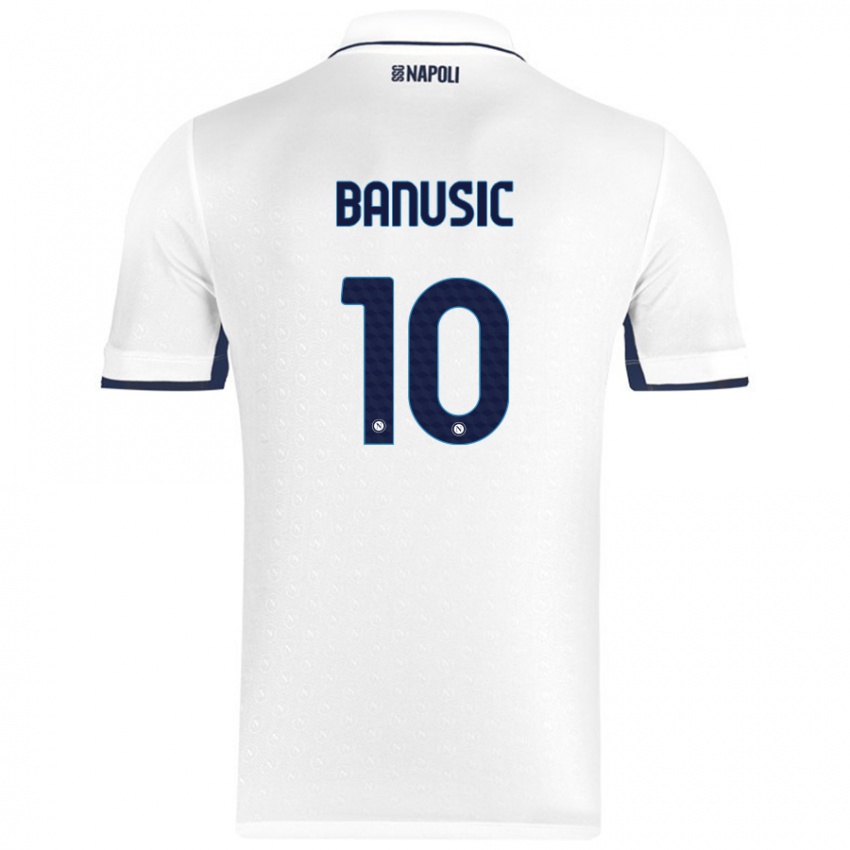 Criança Camisola Marija Banušić #10 Azul Real Branco Alternativa 2024/25 Camisa