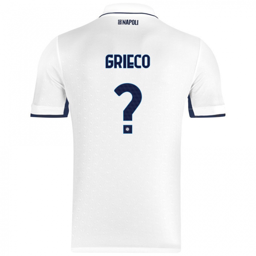 Criança Camisola Alessandro Grieco #0 Azul Real Branco Alternativa 2024/25 Camisa