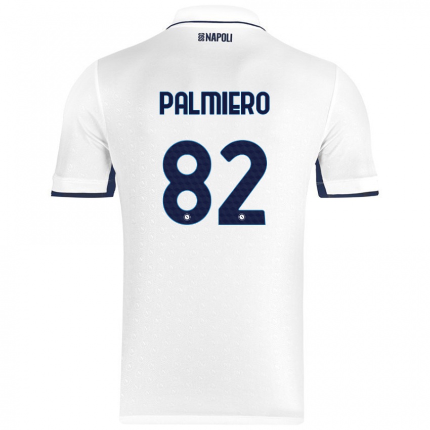 Criança Camisola Luca Palmiero #82 Azul Real Branco Alternativa 2024/25 Camisa