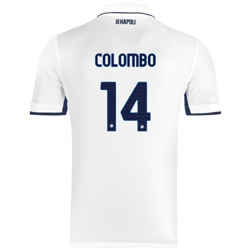 Criança Camisola Sofia Colombo #14 Azul Real Branco Alternativa 2024/25 Camisa