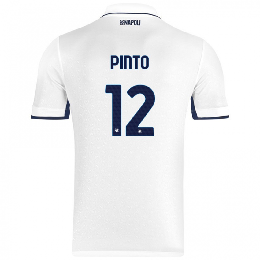 Criança Camisola Ciro Pinto #12 Azul Real Branco Alternativa 2024/25 Camisa