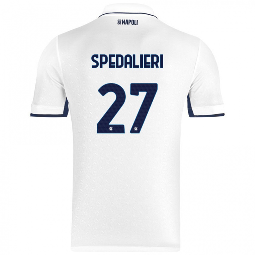 Criança Camisola Johnatan Andrea Spedalieri #27 Azul Real Branco Alternativa 2024/25 Camisa