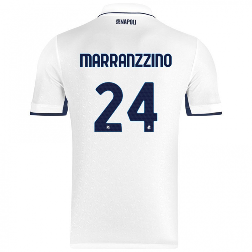 Criança Camisola Pasquale Marranzzino #24 Azul Real Branco Alternativa 2024/25 Camisa