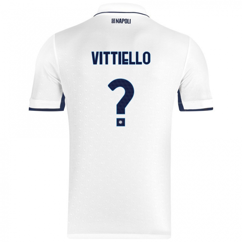 Criança Camisola Antonio Vittiello #0 Azul Real Branco Alternativa 2024/25 Camisa