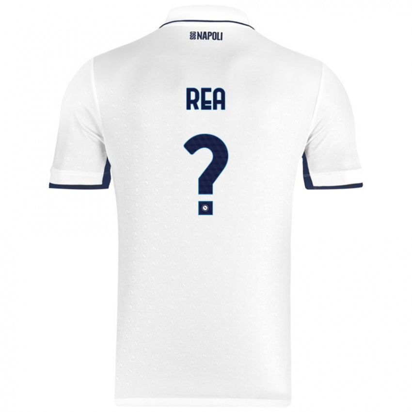 Criança Camisola Roberto Rea #0 Azul Real Branco Alternativa 2024/25 Camisa