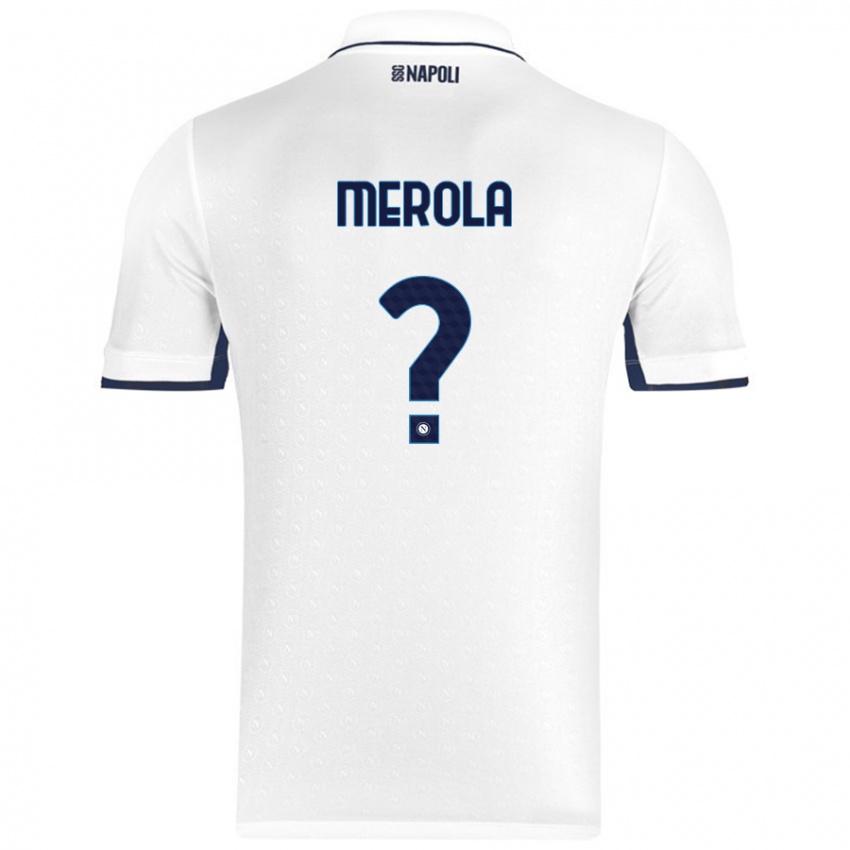 Criança Camisola Marco Merola #0 Azul Real Branco Alternativa 2024/25 Camisa