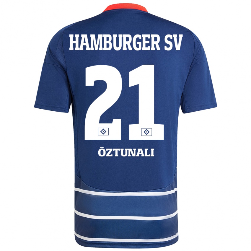 Criança Camisola Levin Öztunali #21 Azul Escuro Alternativa 2024/25 Camisa