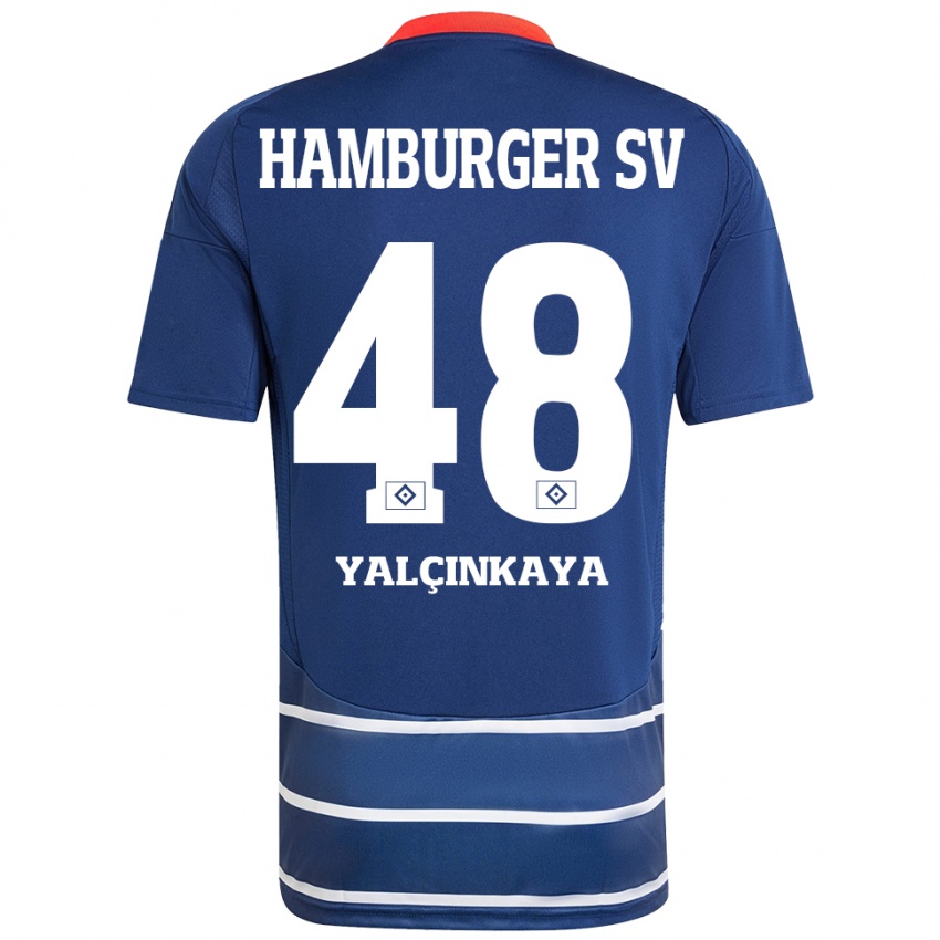 Criança Camisola Bilal Yalcinkaya #48 Azul Escuro Alternativa 2024/25 Camisa