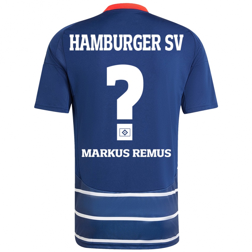 Criança Camisola Markus Remus #0 Azul Escuro Alternativa 2024/25 Camisa