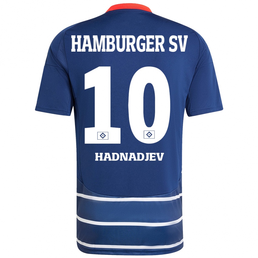 Criança Camisola Marko Hadnadjev #10 Azul Escuro Alternativa 2024/25 Camisa