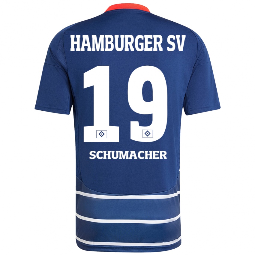 Criança Camisola Lukas Schumacher #19 Azul Escuro Alternativa 2024/25 Camisa