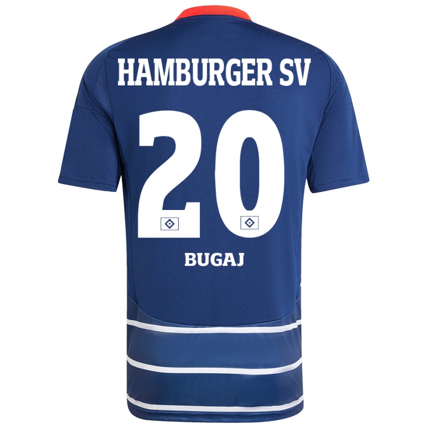 Criança Camisola Jan-Luca Bugaj #20 Azul Escuro Alternativa 2024/25 Camisa