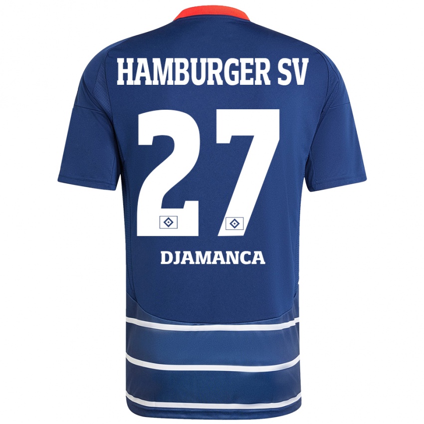 Criança Camisola Ismaila Djamanca #27 Azul Escuro Alternativa 2024/25 Camisa