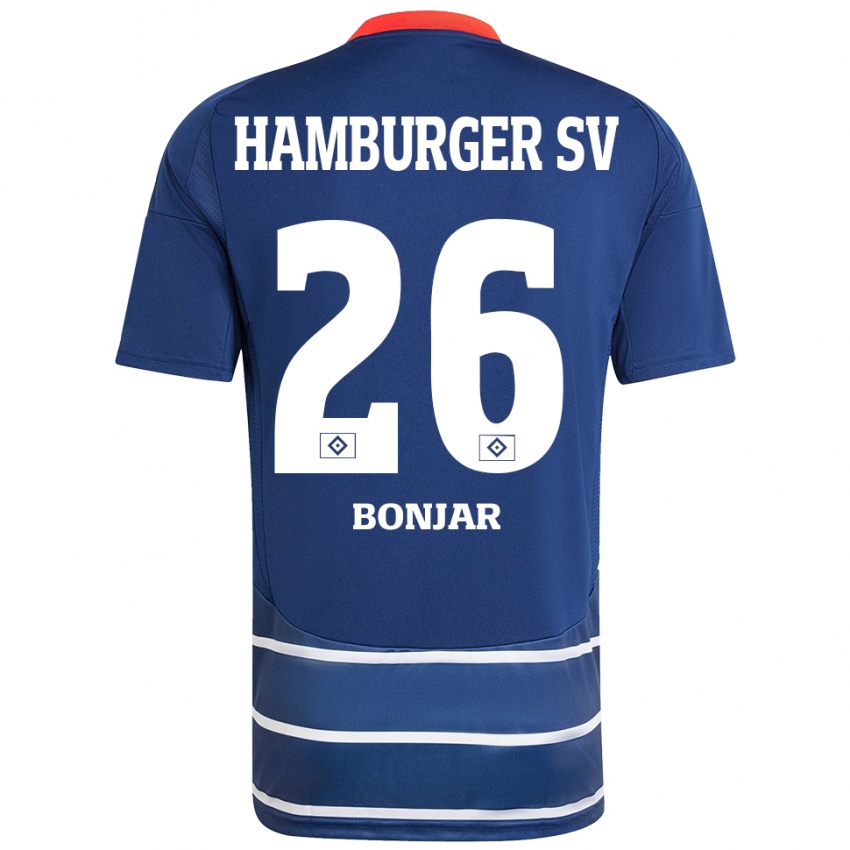 Criança Camisola Amir Bonjar #26 Azul Escuro Alternativa 2024/25 Camisa