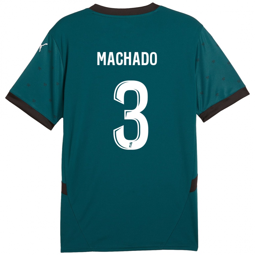 Criança Camisola Deiver Machado #3 Verde Escuro Alternativa 2024/25 Camisa