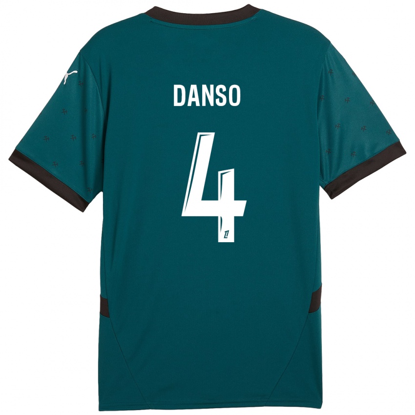 Criança Camisola Kevin Danso #4 Verde Escuro Alternativa 2024/25 Camisa