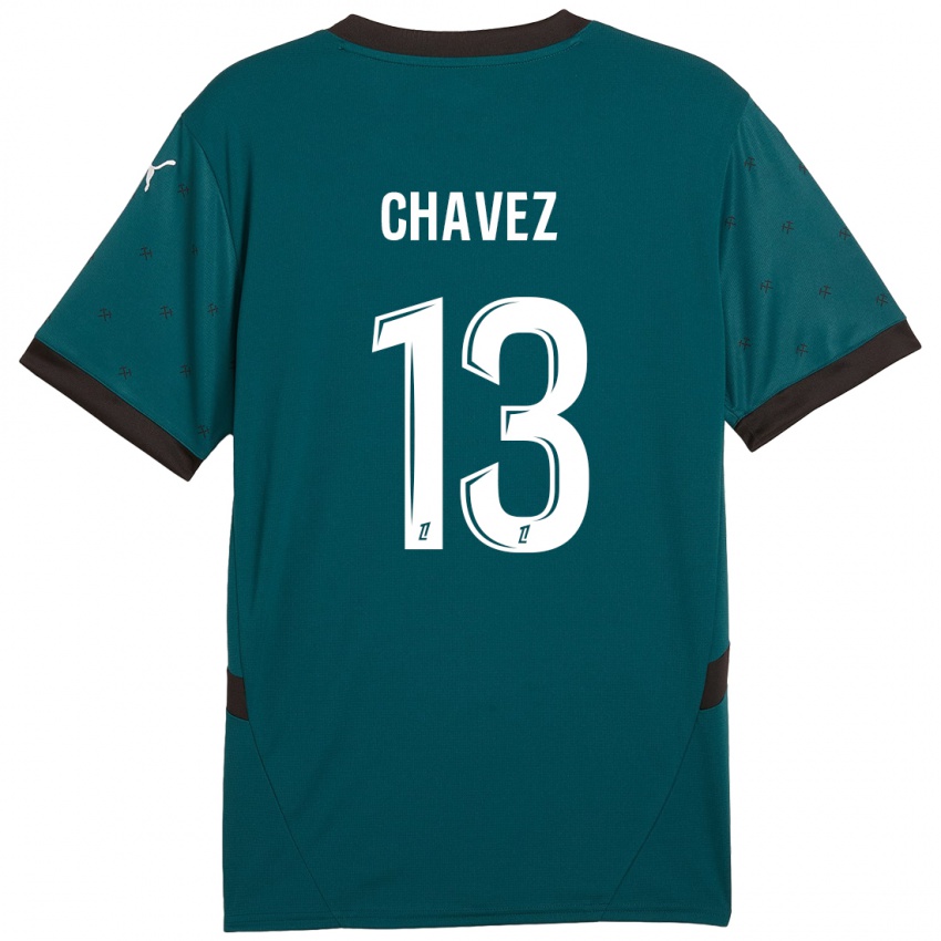 Criança Camisola Jhoanner Chávez #13 Verde Escuro Alternativa 2024/25 Camisa