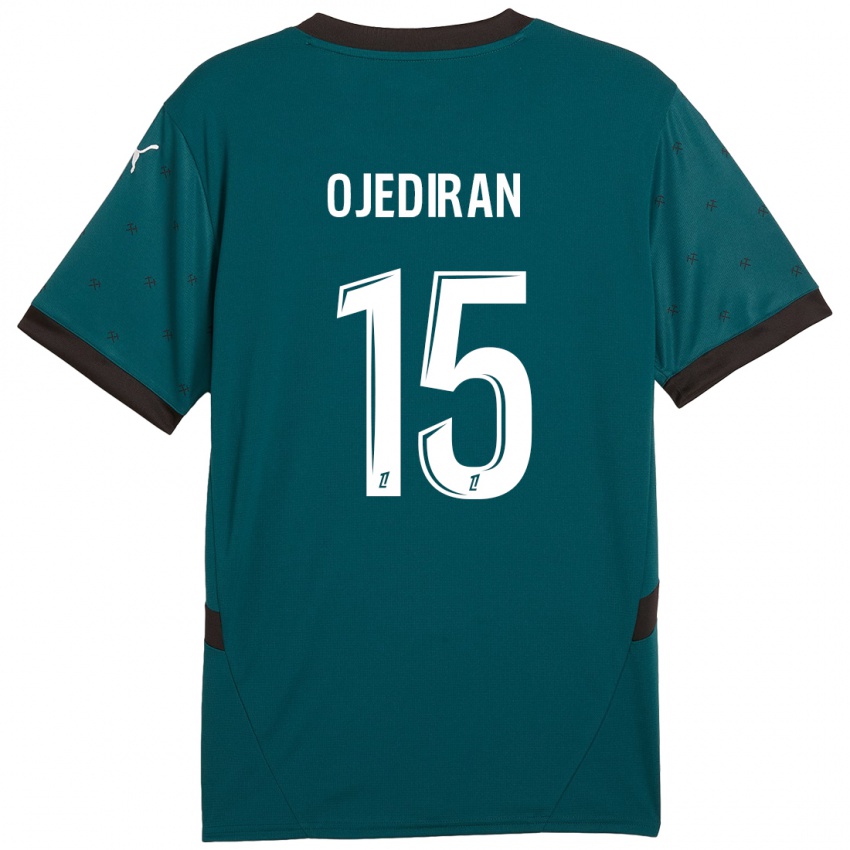 Criança Camisola Hamzat Ojediran #15 Verde Escuro Alternativa 2024/25 Camisa