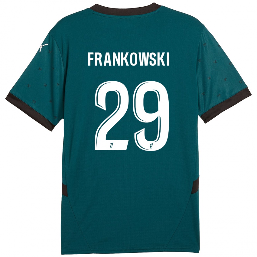 Criança Camisola Przemyslaw Frankowski #29 Verde Escuro Alternativa 2024/25 Camisa