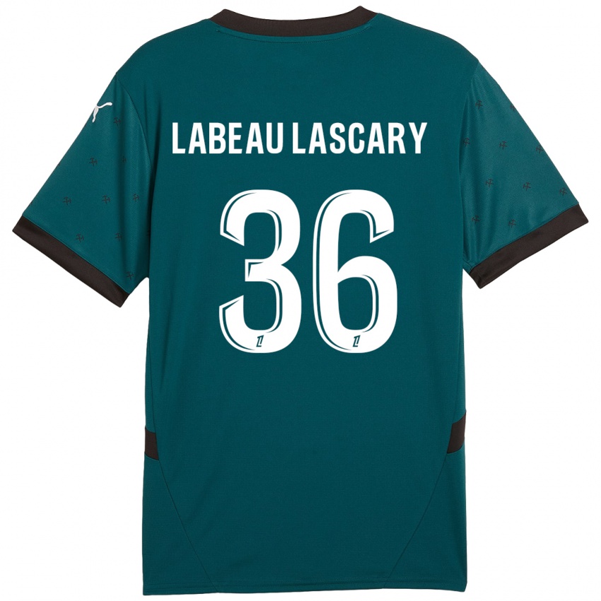 Criança Camisola Rémy Labeau Lascary #36 Verde Escuro Alternativa 2024/25 Camisa