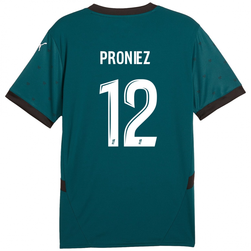 Criança Camisola Fany Proniez #12 Verde Escuro Alternativa 2024/25 Camisa