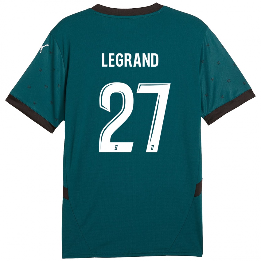 Criança Camisola Bérénice Legrand #27 Verde Escuro Alternativa 2024/25 Camisa