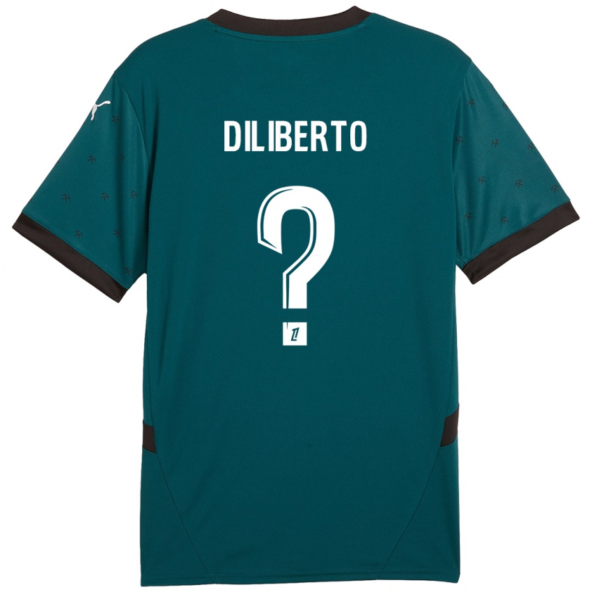 Criança Camisola Noah Diliberto #0 Verde Escuro Alternativa 2024/25 Camisa