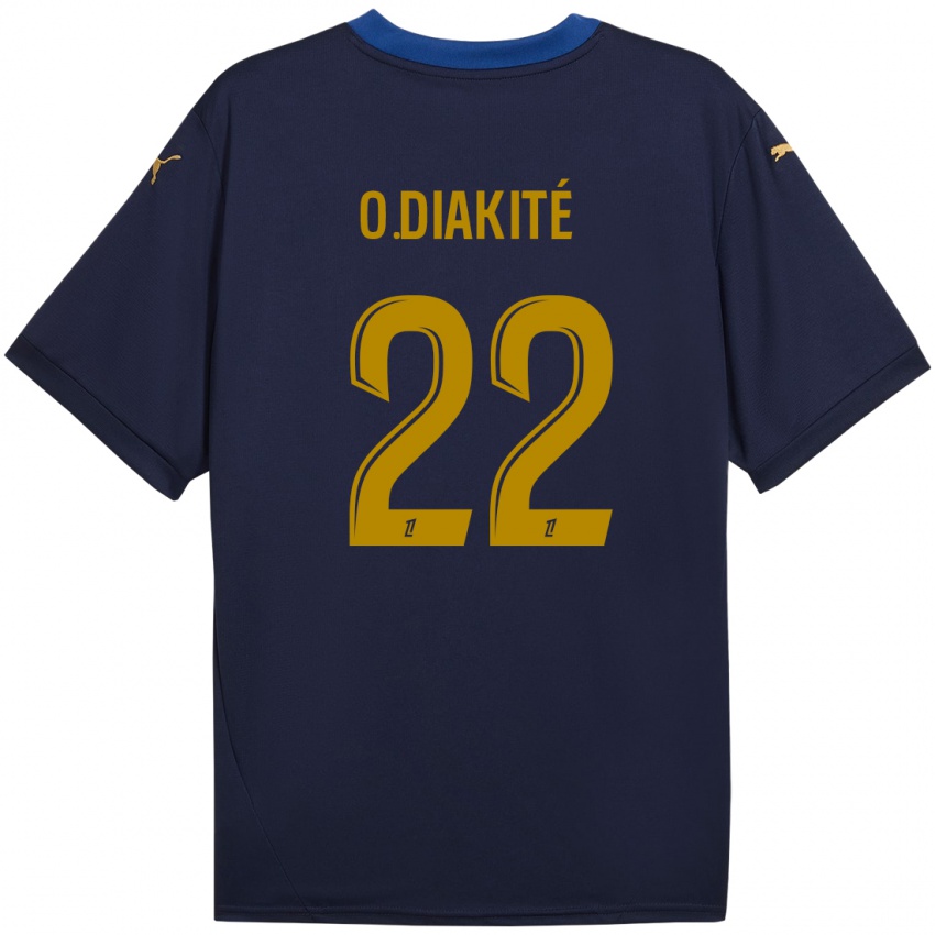 Criança Camisola Oumar Diakité #22 Ouro Da Marinha Alternativa 2024/25 Camisa