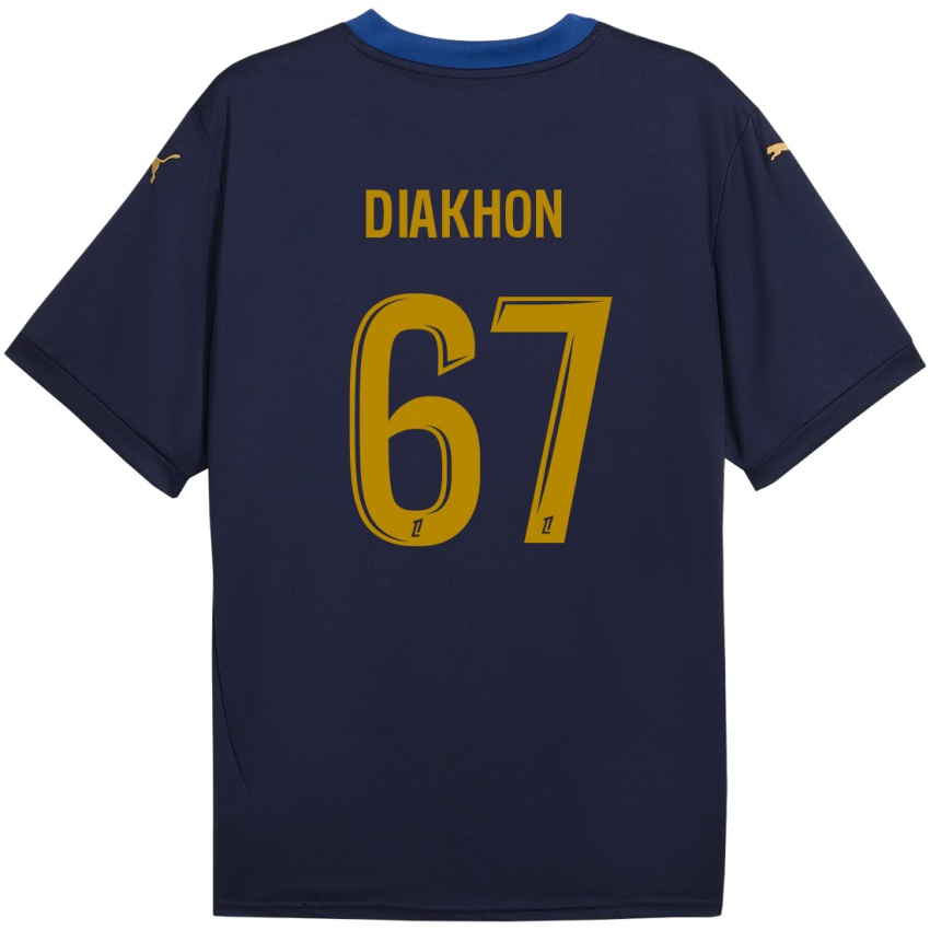 Criança Camisola Mamadou Diakhon #67 Ouro Da Marinha Alternativa 2024/25 Camisa