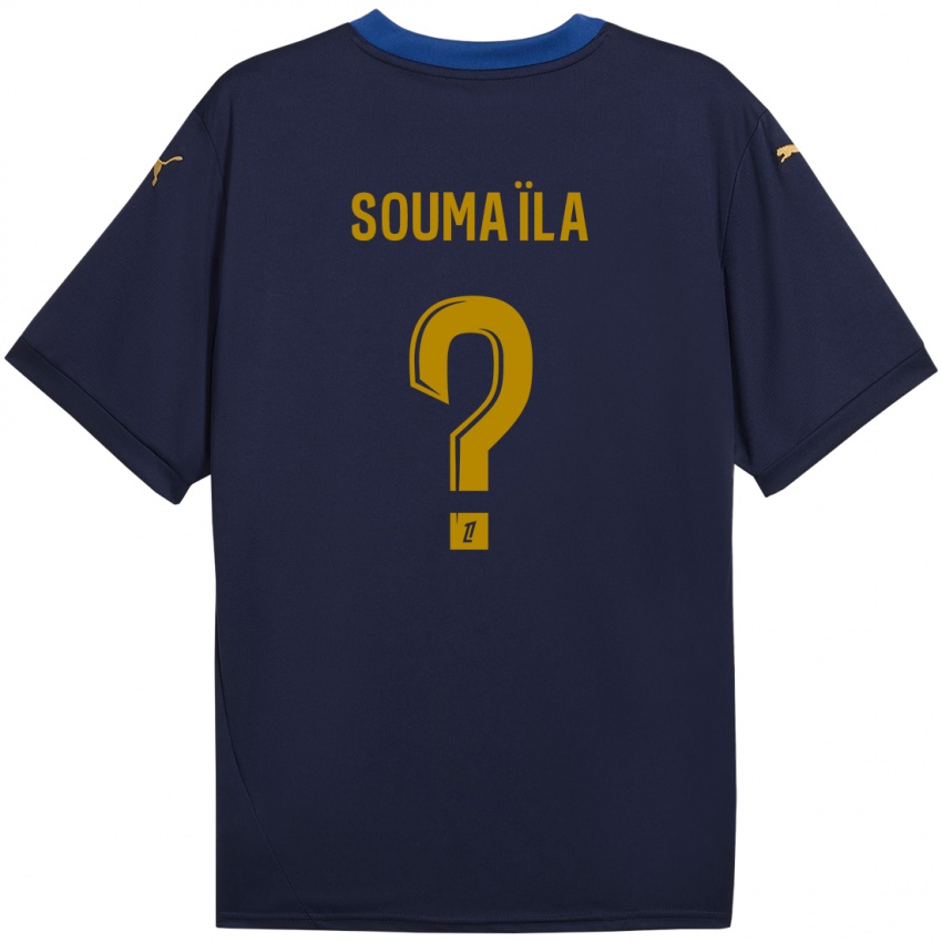 Criança Camisola Soumaïla Sylla #0 Ouro Da Marinha Alternativa 2024/25 Camisa