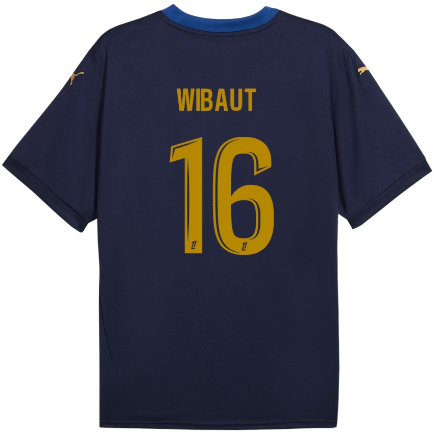 Criança Camisola Clara Wibaut #16 Ouro Da Marinha Alternativa 2024/25 Camisa