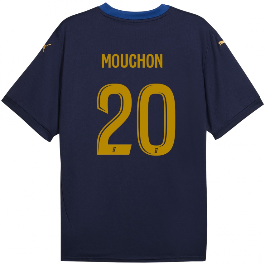 Criança Camisola Noemie Mouchon #20 Ouro Da Marinha Alternativa 2024/25 Camisa