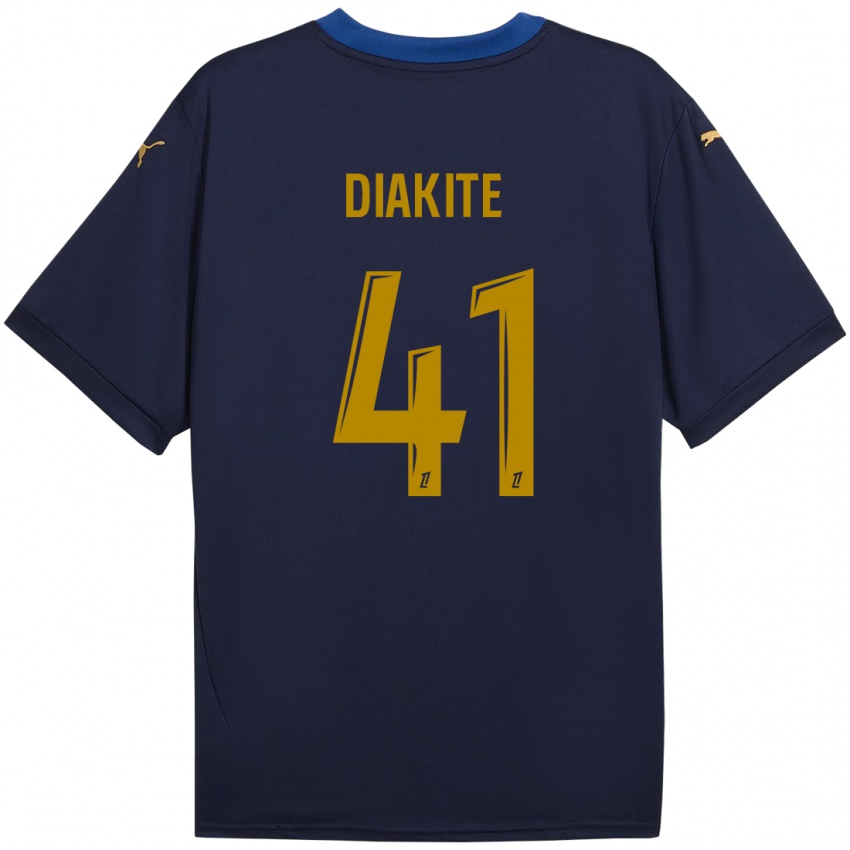 Criança Camisola Ibrahim Diakité #41 Ouro Da Marinha Alternativa 2024/25 Camisa