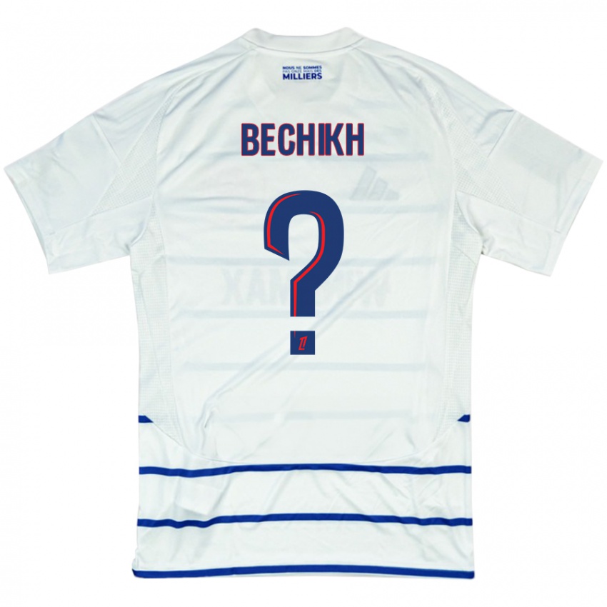 Criança Camisola Mohamed Bechikh #0 Azul Branco Alternativa 2024/25 Camisa