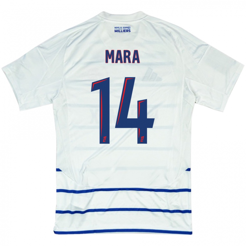 Criança Camisola Sékou Mara #14 Azul Branco Alternativa 2024/25 Camisa