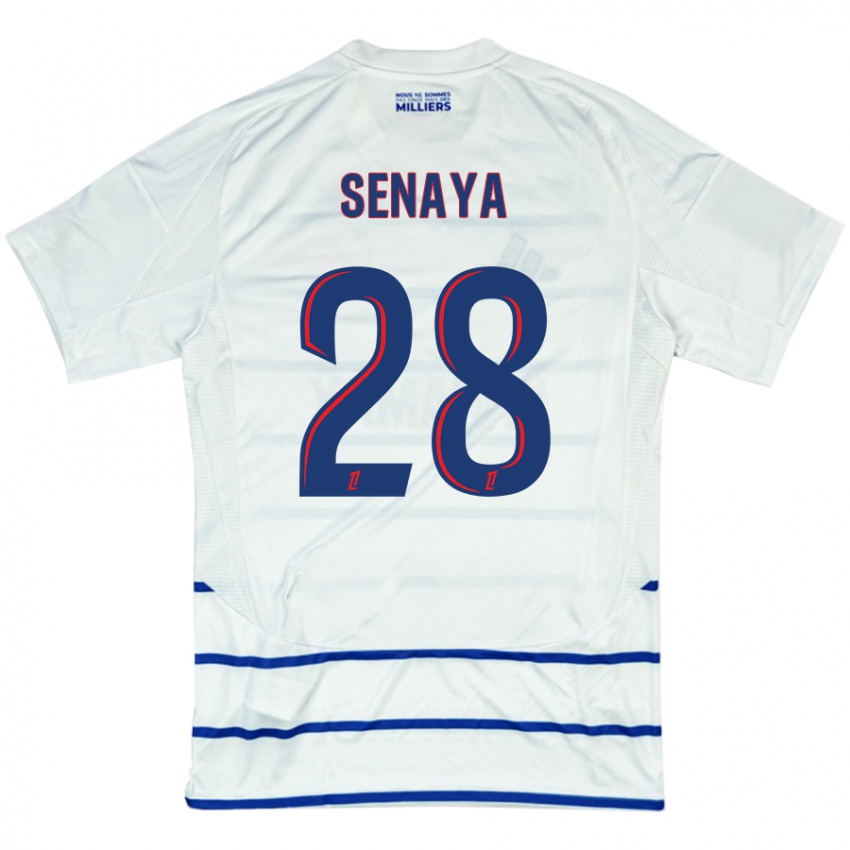 Criança Camisola Marvin Senaya #28 Azul Branco Alternativa 2024/25 Camisa