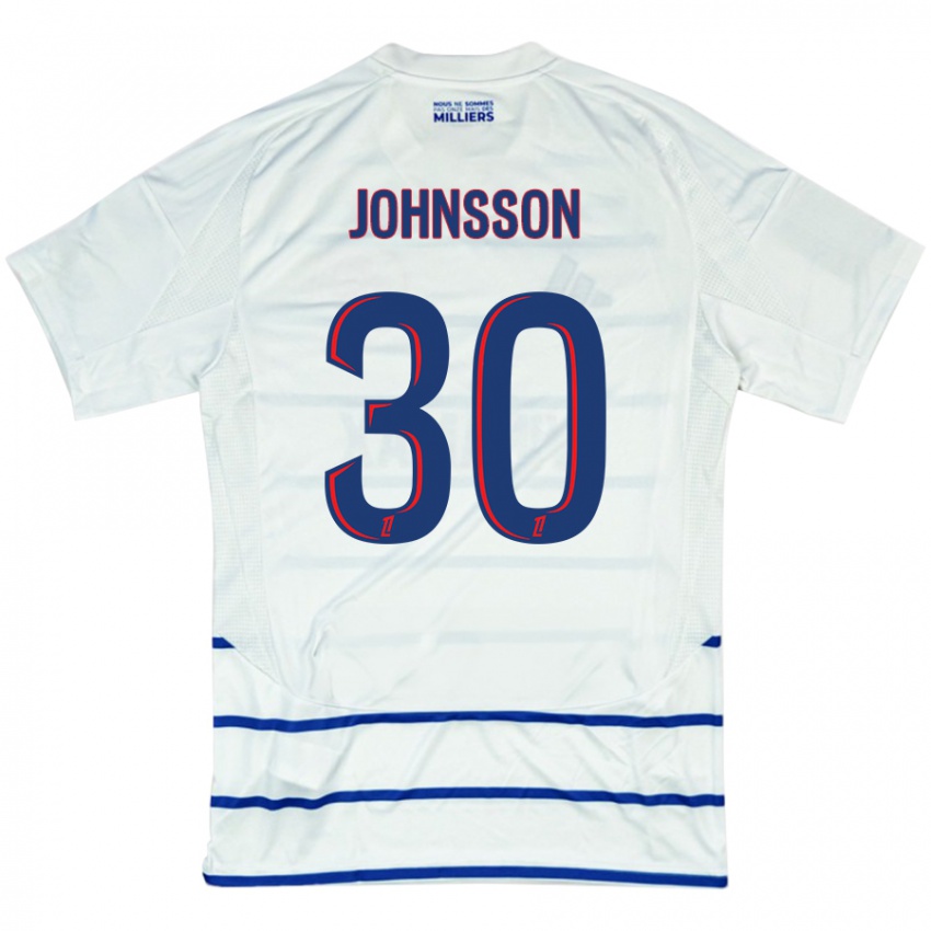 Criança Camisola Karl-Johan Johnsson #30 Azul Branco Alternativa 2024/25 Camisa