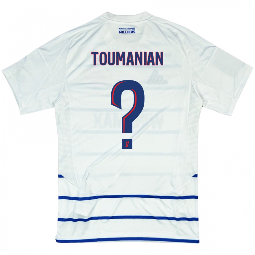 Criança Camisola Anthony Toumanian #0 Azul Branco Alternativa 2024/25 Camisa