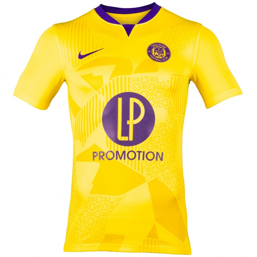 Criança Camisola Giacomo Perez #0 Roxo Amarelo Alternativa 2024/25 Camisa