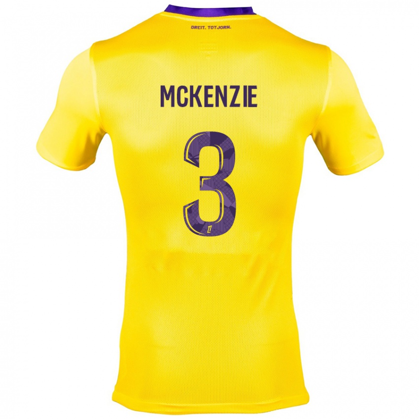 Criança Camisola Mark Mckenzie #3 Roxo Amarelo Alternativa 2024/25 Camisa