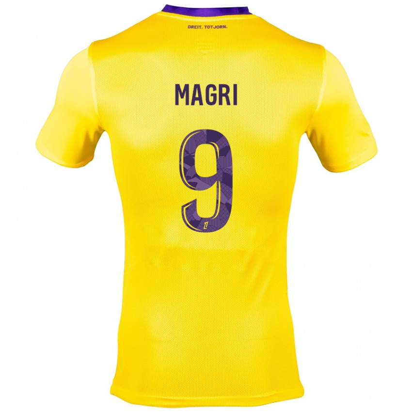 Criança Camisola Frank Magri #9 Roxo Amarelo Alternativa 2024/25 Camisa