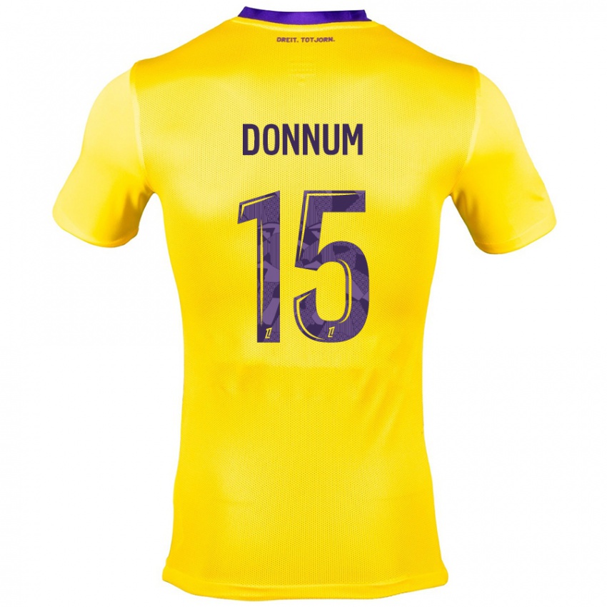 Criança Camisola Aron Dønnum #15 Roxo Amarelo Alternativa 2024/25 Camisa