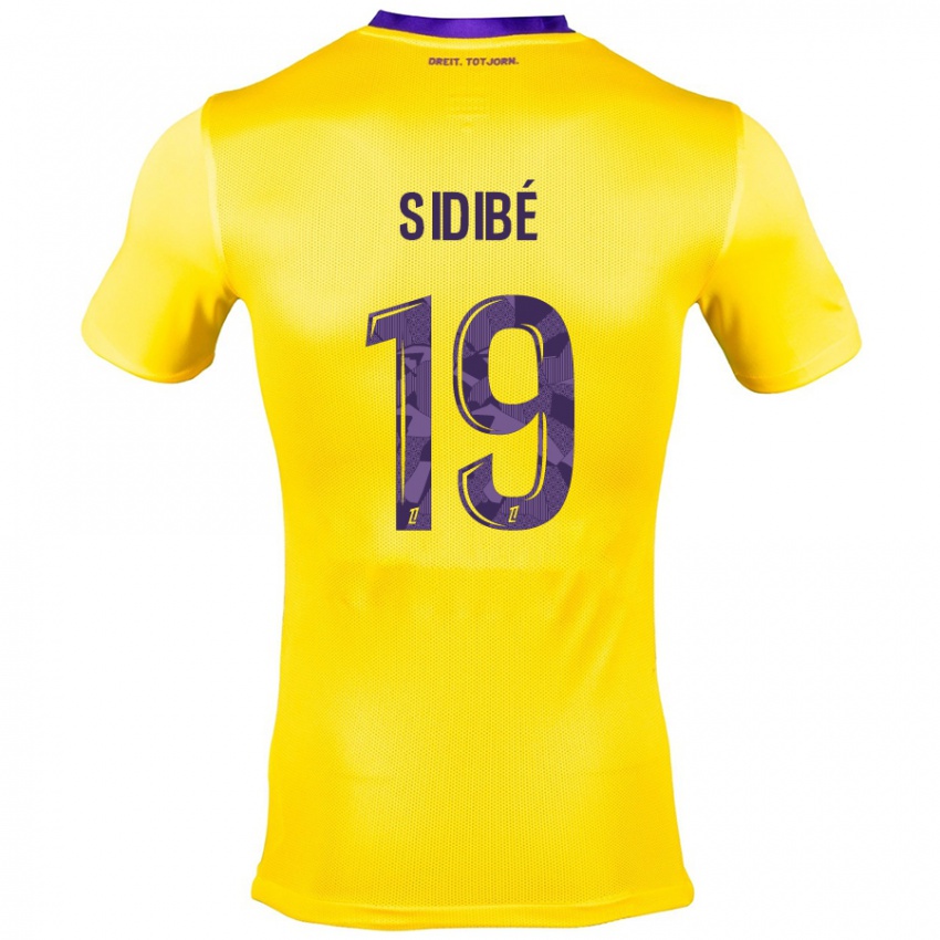 Criança Camisola Djibril Sidibé #19 Roxo Amarelo Alternativa 2024/25 Camisa